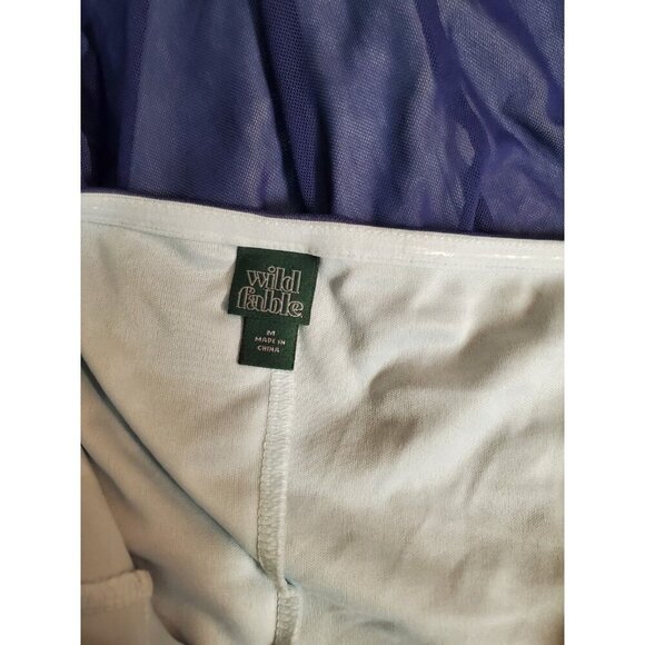 Wild Fable Halter Dress Womens Sz M Blue Stretch B - Picture 2 of 3